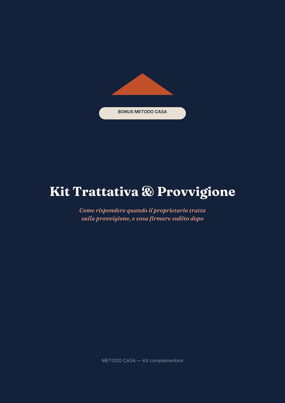 Kit Trattativa e Provvigione